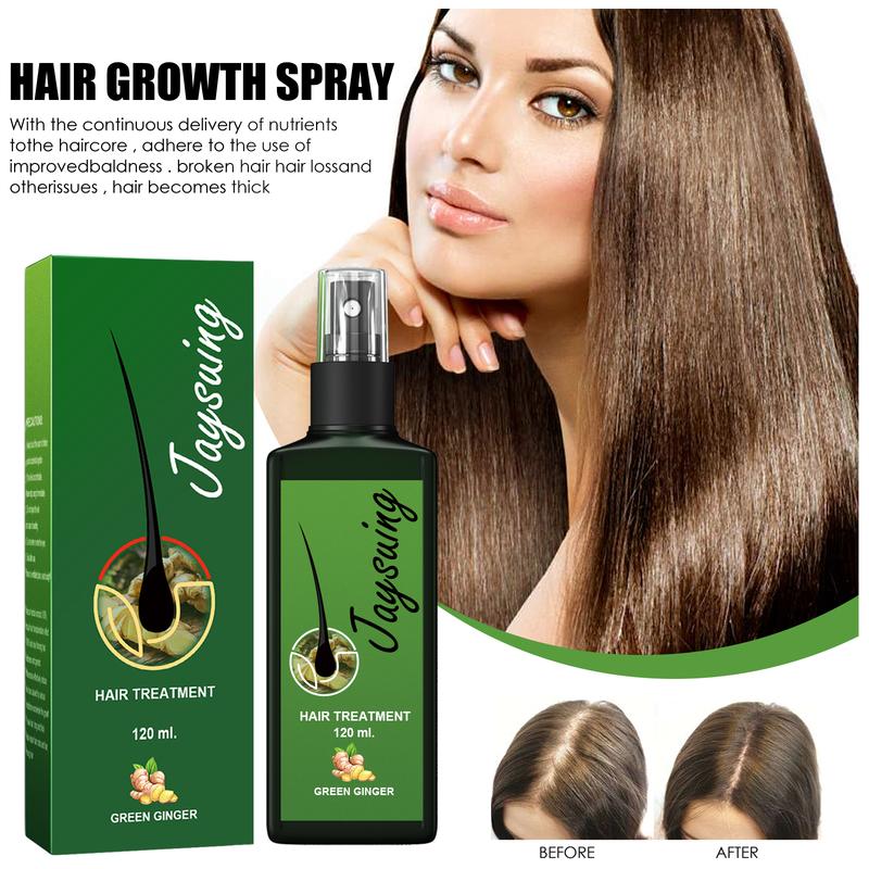 Jaysuing hair growth liquid strengthens hair, nourishes hair roots, grows thick scalp massage nutrient solution Hair growth essence spray, hair growth spray, nourishing ginger spray, hair growth spray, ginger spray Haircare Gentle Oil Plant