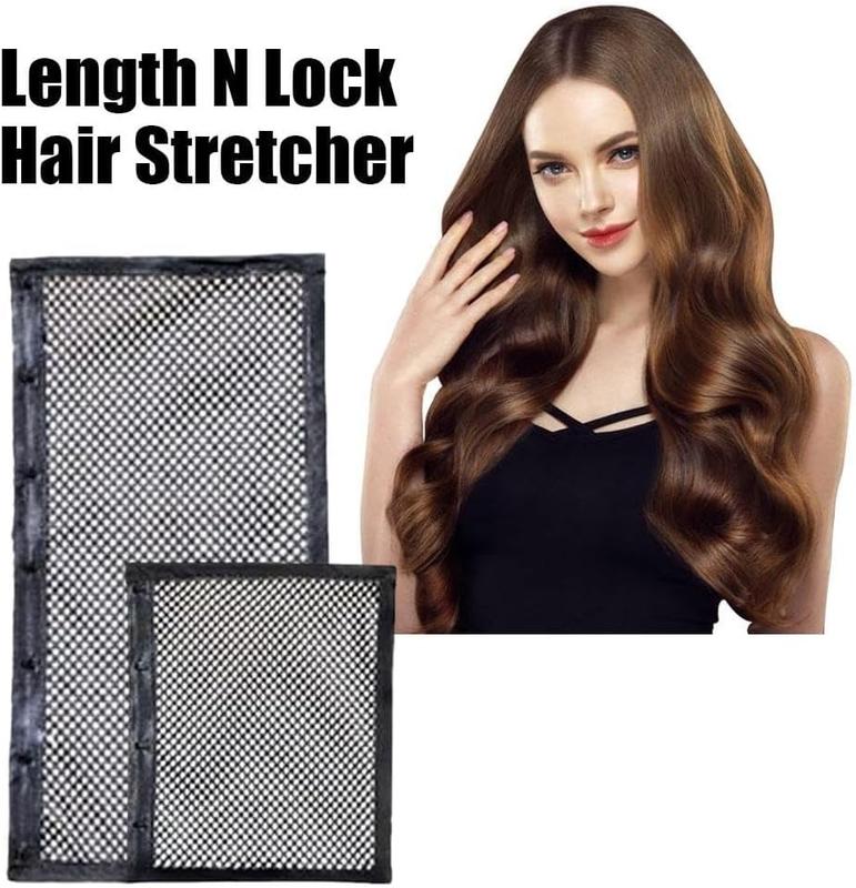 Length and Lock Hair Stretcher, Hair Net for Curly Hair, Mesh Wrap to Prevent Shrinkage, Hair Drying Stretcher Tool