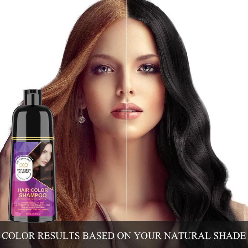 Eco  Permanent Black Hair Dye, Colorsilk with 100% Gray Coverage, Ammonia-Free, Keratin and Amino Acids, Black Shades Haircare