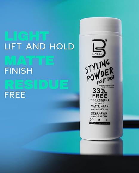 L3 Level 3 Light Hold Styling Powder - Matte Texturizer & Volumizer