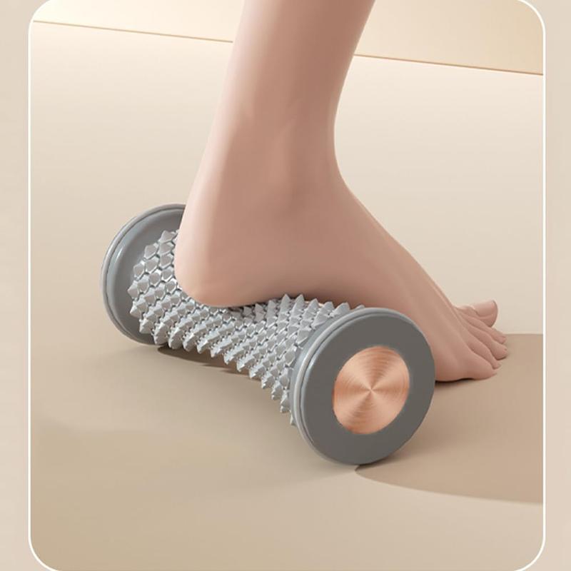 Foot Massage Roller Manual Foot Trainer for  Plantar Fasciitis Heel & Foot Arch  and Deep Tissue Massage Multi-Functional  Massages Foot Trigger Point  Reflexology Tool Gray