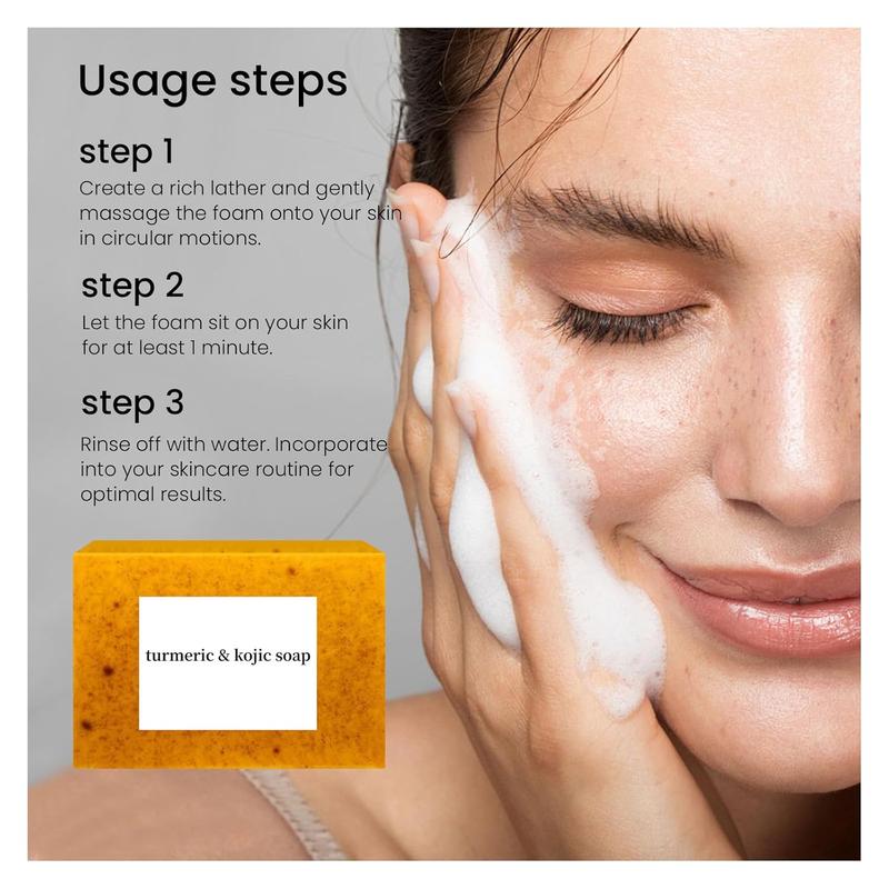 Honey Glow Lemon Turmeric & Kojic Acid Brightening Soap, Dark Spot Remover