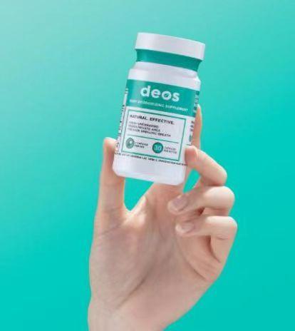 DEOS Internal Deodorant Supplement - Comprehensive Body Deodorizer for Gut Health, Skin Wellness, Detoxification, and Digestive Support - Natural Odor Control with Chlorophyll Capsules for All-Around Freshness | 30 Plant-Based Capsules for Body Care