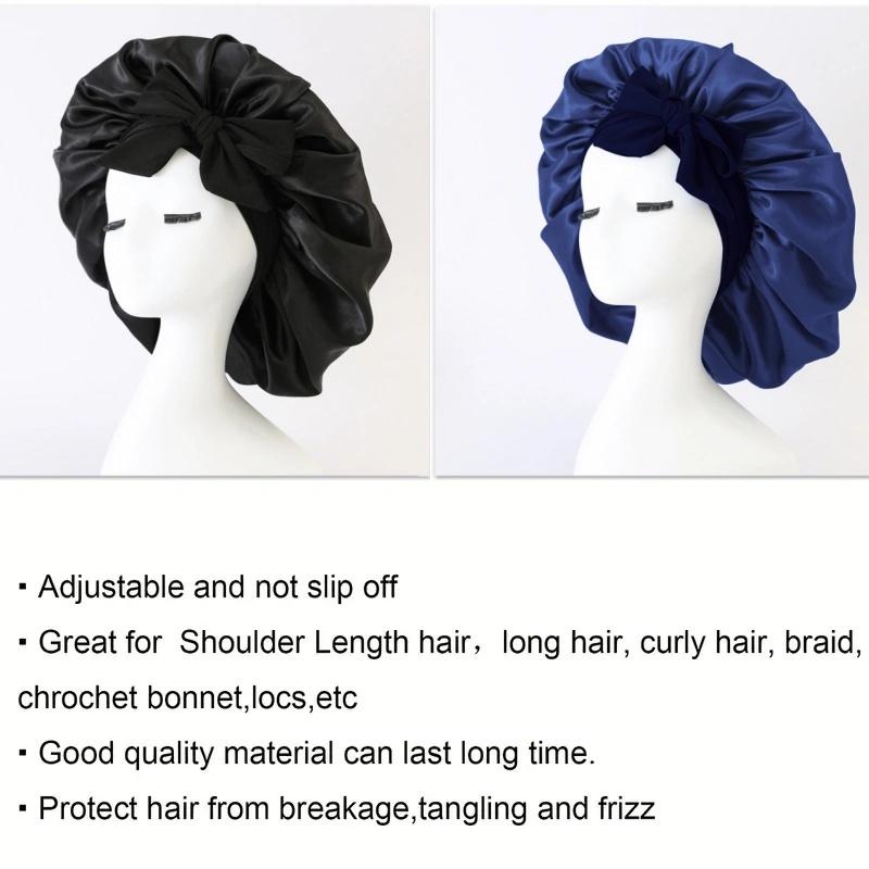 Heatless Hair Curler With Silk Bonnet Set, Satin Hair Bonnet Sleep Cap and Heatless Curls Headband For Women Curly Frizz Adjustable Haircare