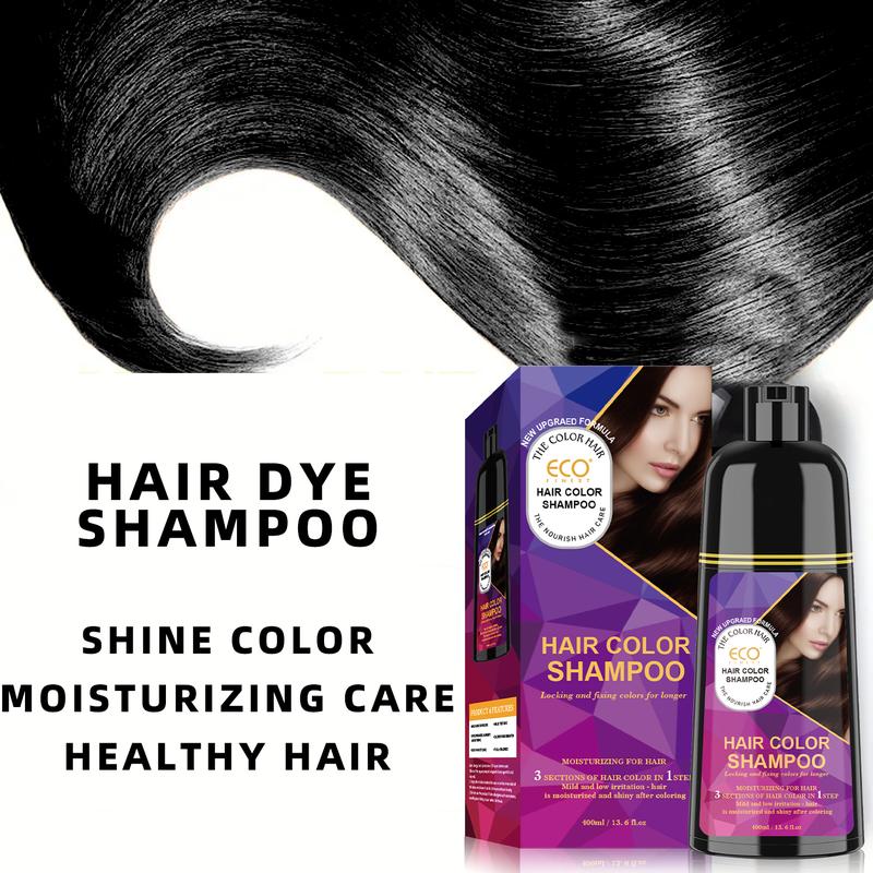 Eco  Permanent Black Hair Dye, Colorsilk with 100% Gray Coverage, Ammonia-Free, Keratin and Amino Acids, Black Shades Haircare