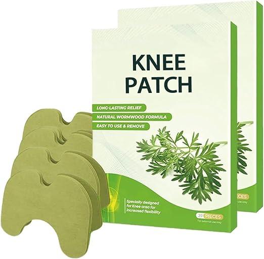 Knee Patches, Knee Relief Patches, Heat Patches for Joint Back Shoulder Neck, Herbal Patche for Knee, Wormwood Extract Sticker ,  (40Pcs) Traditional