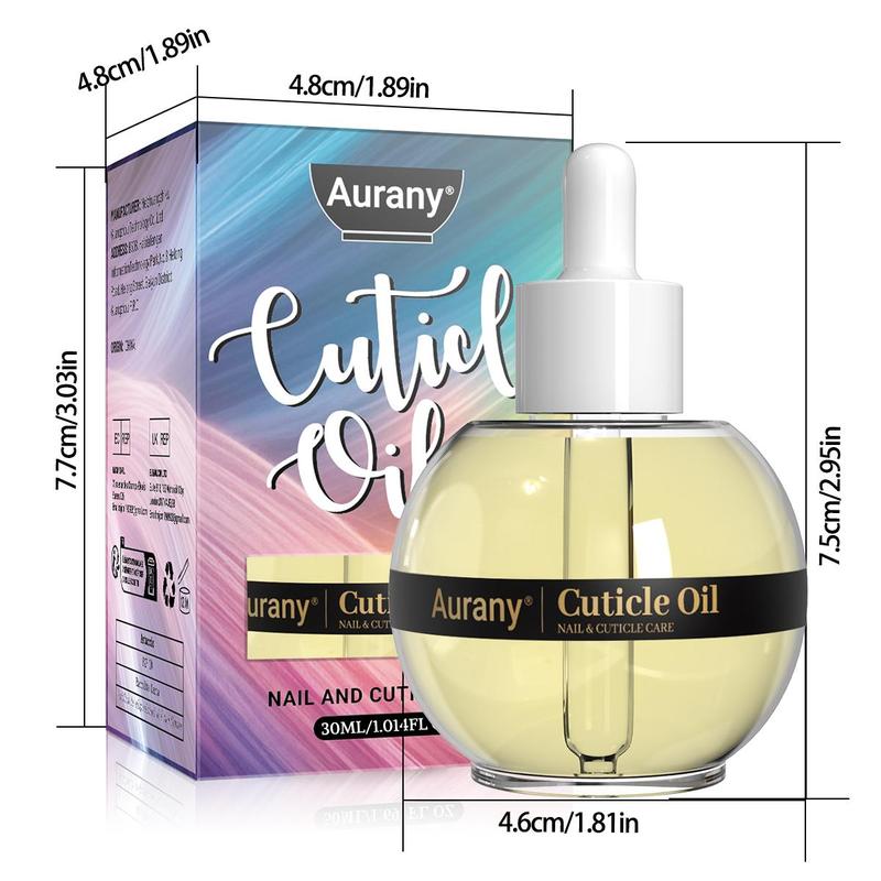 Nail Cuticle Oil, 1 Box Nail Care Product for Dry & Damaged Cuticle, Deeply Nourishing Nail Root, Enhancing Nail Toughness