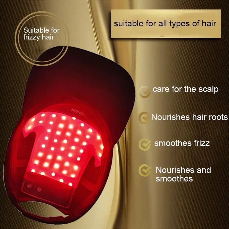 Élysilk RedRestore™ Hair Growth Cap - Red & Infrared Light Therapy Device for Hair Loss Treatment with USB Charging