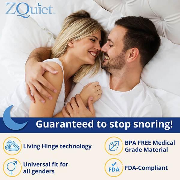 ZQuiet Anti-Snoring Mouthpiece 2-Size Starter Pack Storage