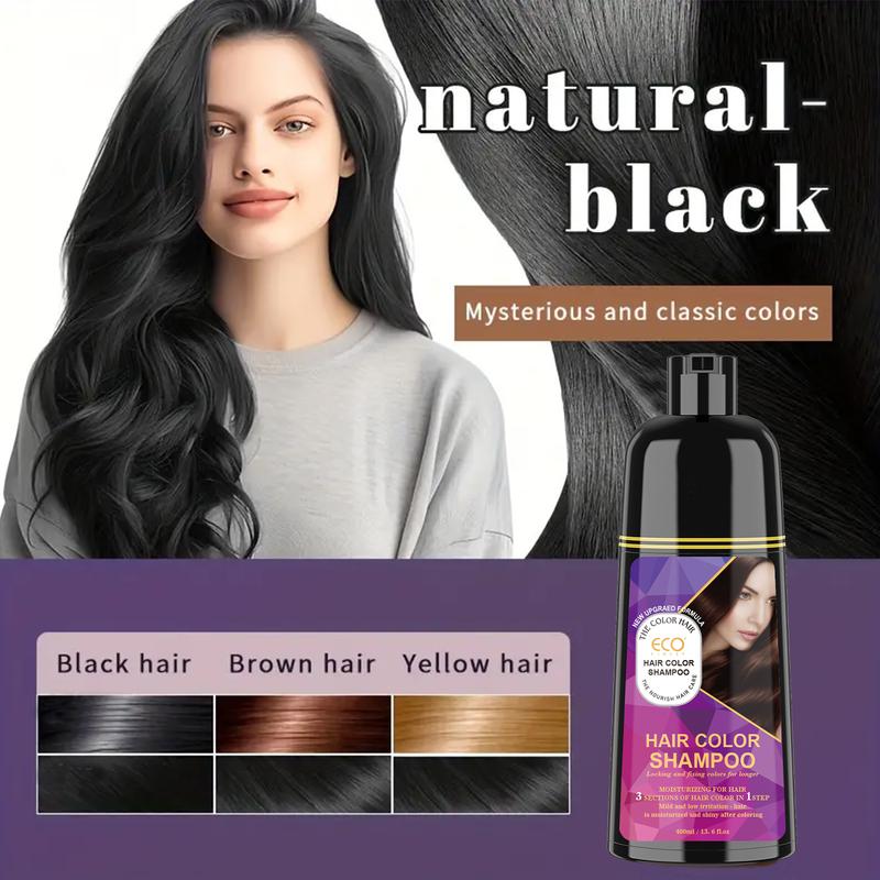 Eco  Permanent Black Hair Dye, Colorsilk with 100% Gray Coverage, Ammonia-Free, Keratin and Amino Acids, Black Shades Haircare