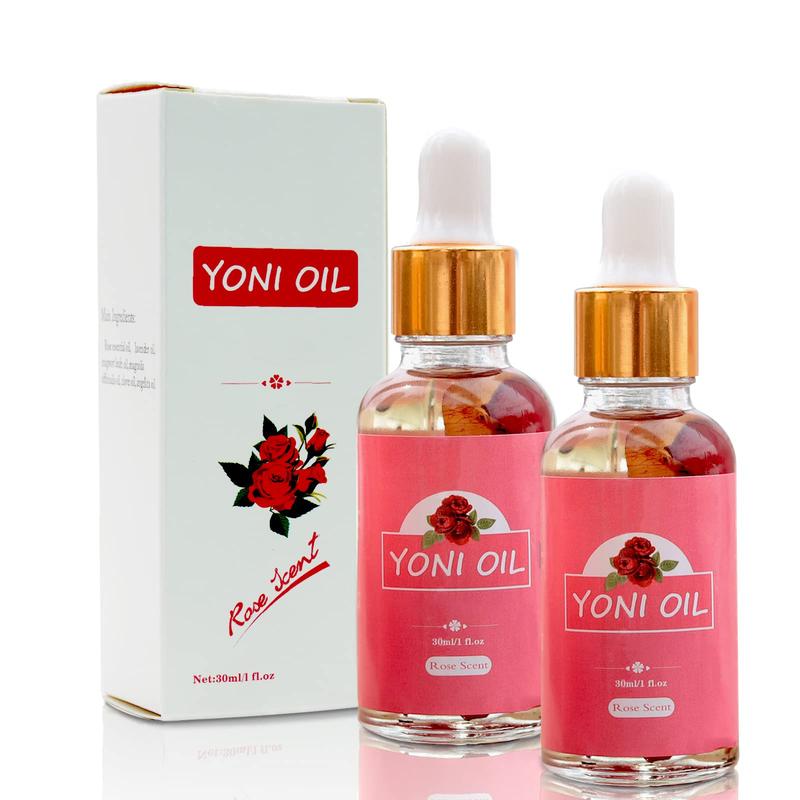 2 Packs Yoni Oil for Women, All Natural Feminine Oil Intimate Deodorant for Women, Ph Balanced and Eliminates Odor, Feminine Serum Made with Rose Essential Oils (1 fl oz 30 ml)