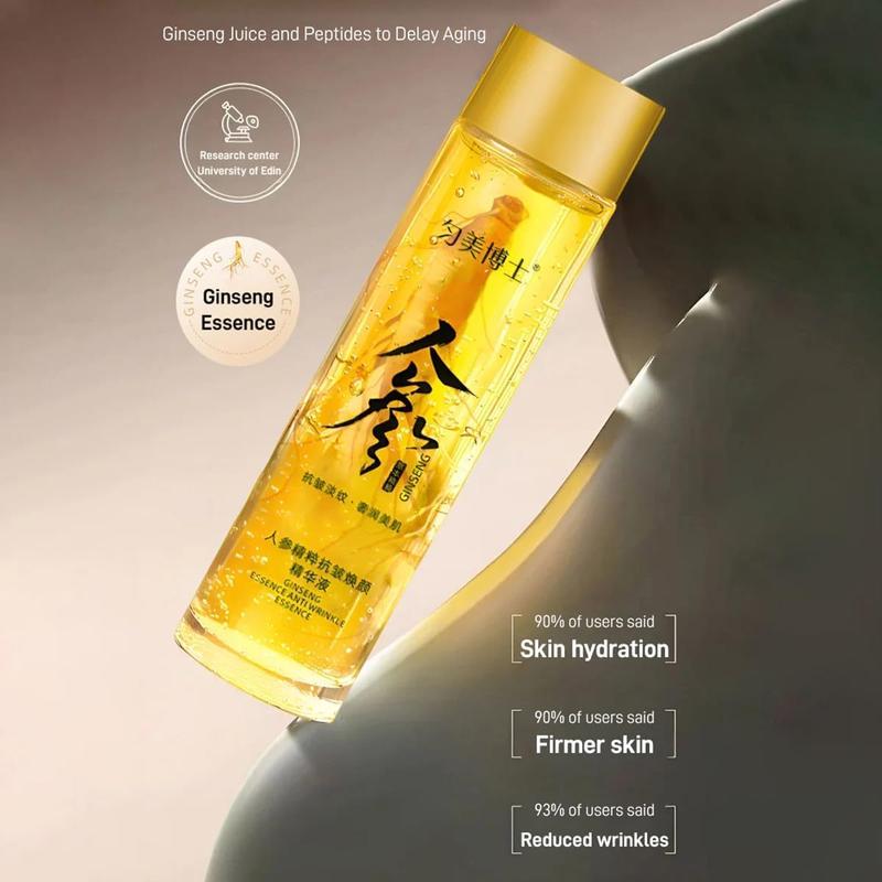 [30 years younger]Ginseng AntiWrinkle Serum,Ginseng Peptide Anti Aging Serum,Ginseng ExtractLiquid, Ginseng Cleansing Oil, Korean Red Ginseng Serum Anti Aging Face Essence Water Skincare Skin Repair Comfort Moisture Moisturize