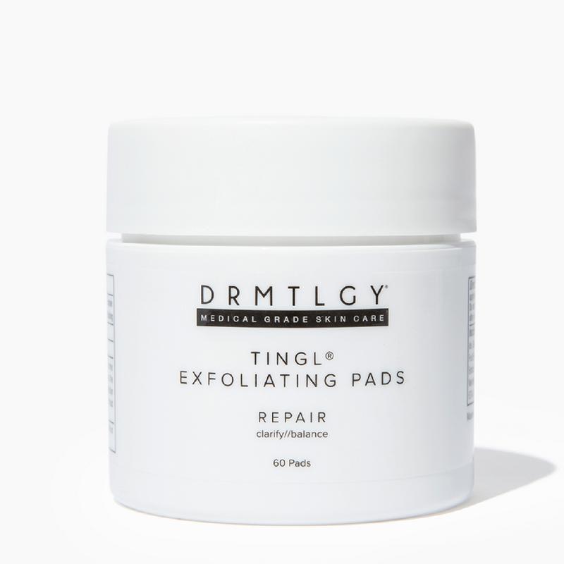 DRMTLGY TINGL Exfoliating Pads (60 ct) with Salicylic, Glycolic, and Lactic Acid