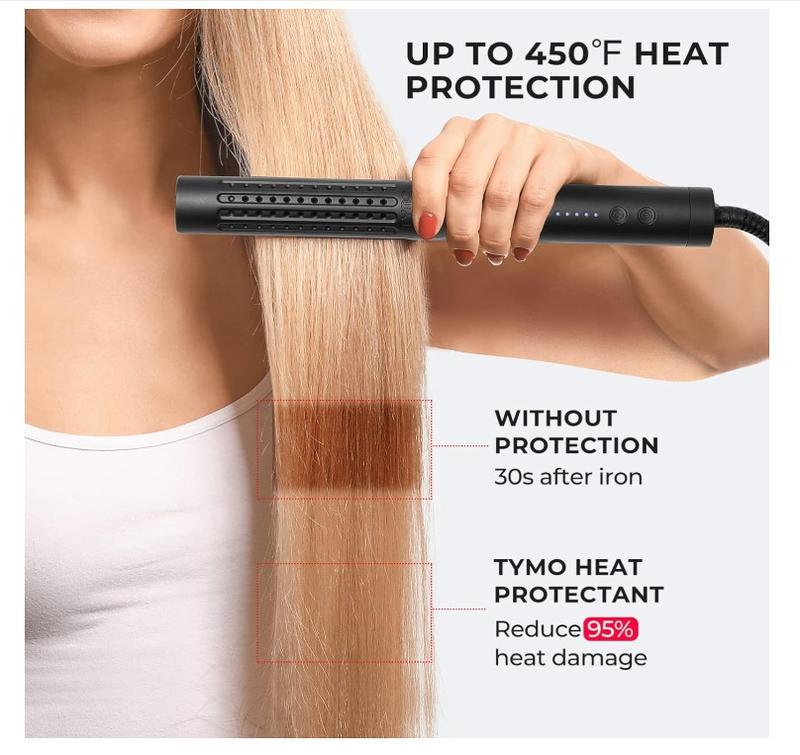 TYMO Heat Protectant Spray for Hair with Argan Oil for Styling Tools, Heat Protection Spray to Smooth & Hydrate, Natural Clean Formulation, Multi-benefit Treatment, Lightweight for All Hair Types