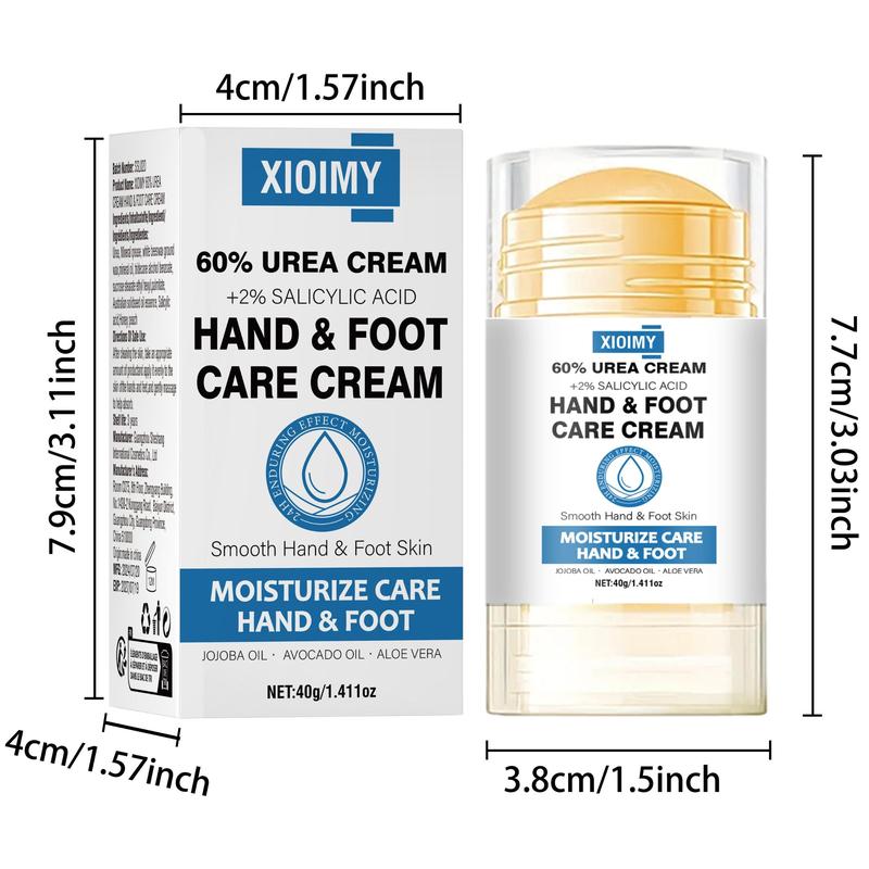 60% Urea & 2% Salicylic Acid Foot Care Cream, 1 Box Deep Moisturizing Foot Cream, Foot Skin Care Product for Dry and Cracked Feet