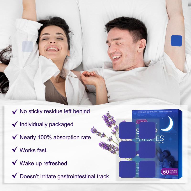 Sleep Aid Patch, 60pcs set Deep Relaxation Sleep Patch for Christmas Gift, Relieve Muscle Tension, Suitable for Men & Women, Sleeping Aid Patch for Improve Sleep Quality