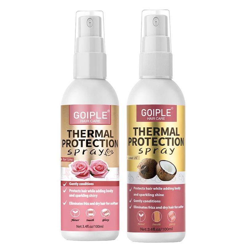 Heat Protective Spray Set, 2 Counts set Moisturizing & Smoothing Hair Spray, Hair Care & Styling Product for Women & Men