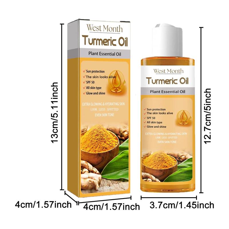 Turmeric Essential Oil, Moisturizing & Lighten Skin Essence, Skin Care Product for Daily Use