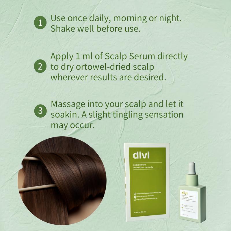 Divi Scalp Serum for Fuller, Thicker-Looking Hair & Healthy Scalp,30ml-1 Pack Haircare Blend Rosemary Comfort