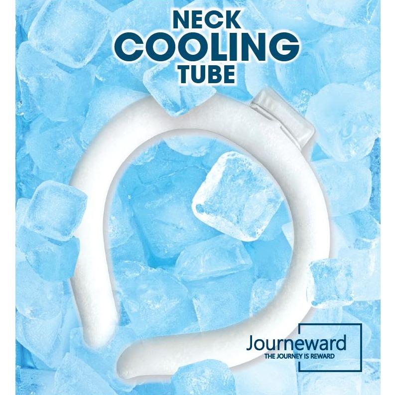 Neck Cooling Tube - Reusable Ice Body Cooling Product for Summer (crystalize below 82.4F no refrigerator necessary) - White Portable Cooling Gadget