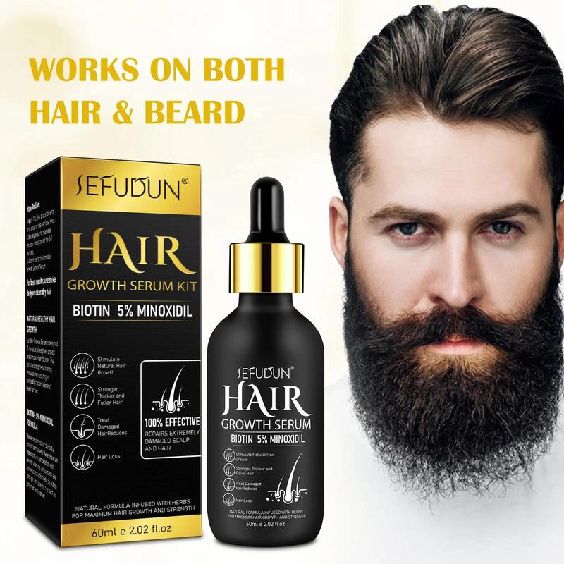 Hair Thickening Serum, 2 4 Boxes Hair Densification & Strengthening Serum, Natural Beard Hair Care Product for Men & Women, Christmas Gift