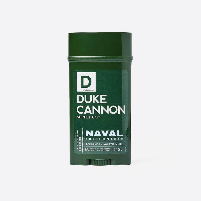 Duke Cannon Supply Co. Anti-Perspirant Deodorant for Men 3 oz. Naval Diplomacy - Unique Masculine Scent, Odor Control & Soothe Skin