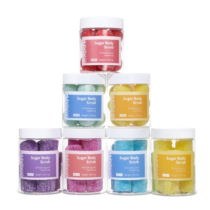 Fun Candy Scrub Ball! Sea Salt Pulling Body Scrub Balls - Cleasing & Soften Dead Skin, Smooth And Refresh Skin