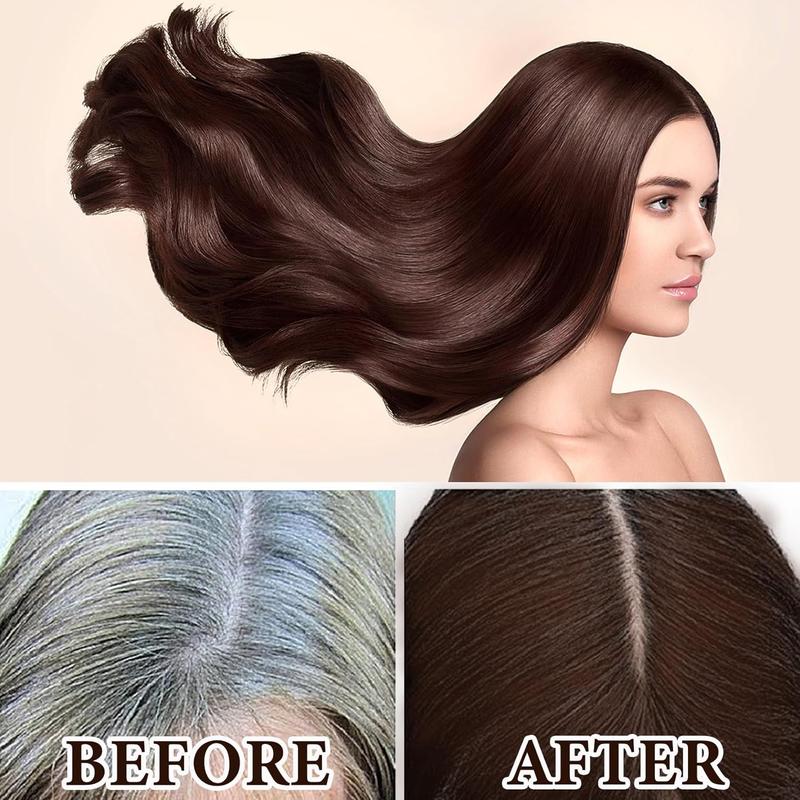 3-in-1 Natural Hair Dye Shampoo for Women & Men for Gray Hair, Long Lasting Champu Para Canas Haircoloring, Herbal Ingredients Natural Plant,Haircare