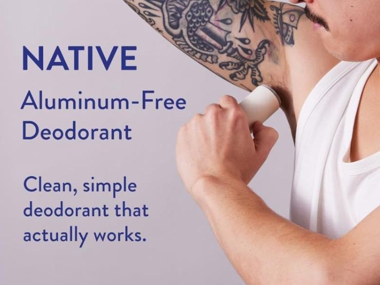 Native Deodorant | Natural Deodorant for Men, Aluminum Free with Baking Soda, Probiotics, Coconut Oil and Shea Butter | Sea Salt & Cedar Body Care Fragrances