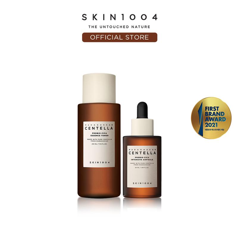 [SKIN1004 Official Shop] Skin Barrier SOS Duo (Madagascar Centella probio-cica Ampoule+Toner), Fermented Centella