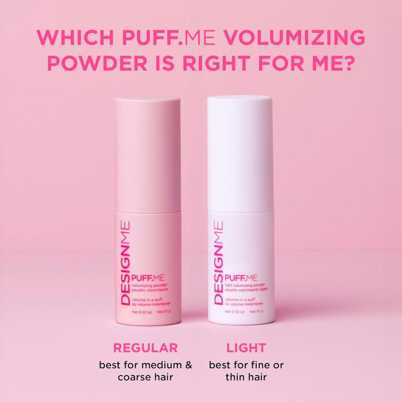 PUFF.ME Volumizing Powder by DESIGNME | Hair Powder Volumizer for Hair | Root Lifting Hair Texture Powder for Straight, Curly, or Wavy Hair | Talc Free Hair Powder for Women, (0.32 Oz)