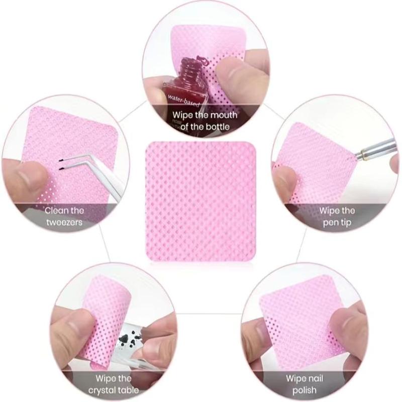 Lint Free Nail Wipes, Non-woven Fabric Nail Cleaning Pads, Makeup Tools For Women, Christmas Gift