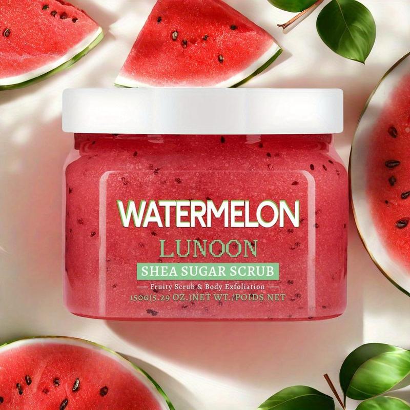 Coconut & Watermelon Shea Butter Body Scrub Set, 2 Counts set Moisturizing & Exfoliating Body Scrub, Body Care Product for Women & Men