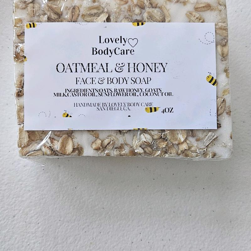 Oatmeal & Honey Soap bar body  scrub