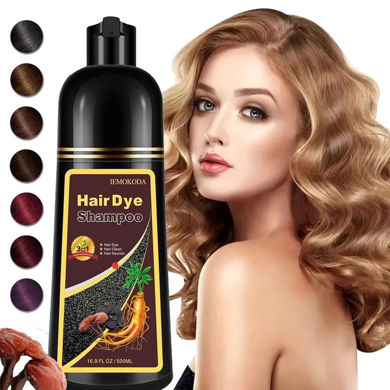 Hair Dye Shampoo Blonde For Women And Men, 3-In-1 Instant Hair Color Shampoo, Long Lasting Brown Hair Shampoo, Shampoo Hair Dye Easy To Use,Halloween