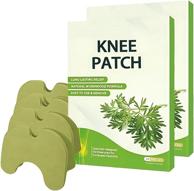 Knee Patches, Knee Relief Patches, Heat Patches for Joint Back Shoulder Neck, Herbal Patche for Knee, Wormwood Extract Sticker ,  (40Pcs) Traditional