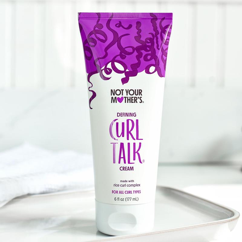 Not Your Mother's Curl Talk Defining Curl Cream, 6 fl oz - Frizz Control Sculpting Gel for All Hair Types - Haircare Fragrance Hair Cream