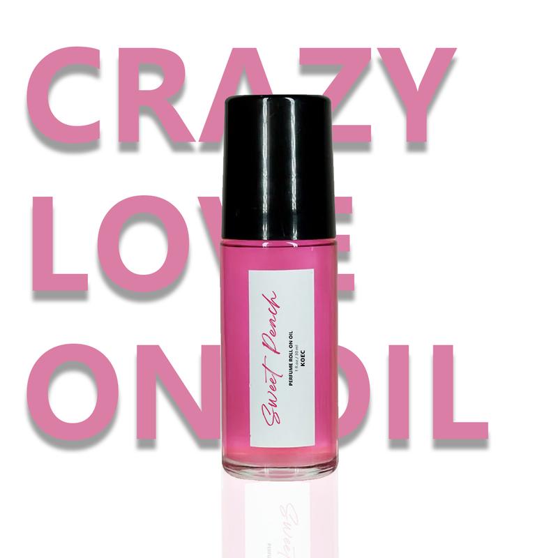 CRAZY IN LOVE ROLL ON OIL KOEC 1 OZ Fun evening, Christmas presents, Black Friday sales.Love For You,A Bold Attempt (Sweet Peach and Classic Flavour)