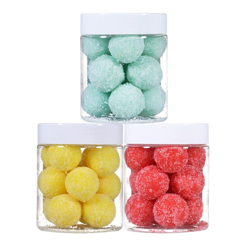 Fun Candy Scrub Ball! Sea Salt Pulling Body Scrub Balls - Cleasing & Soften Dead Skin, Smooth And Refresh Skin