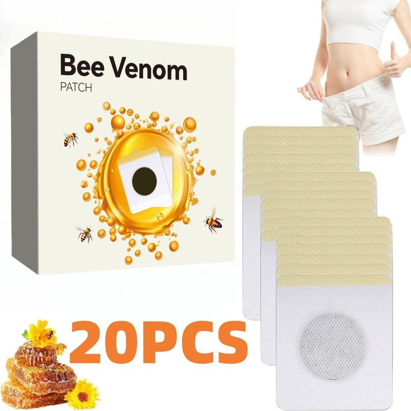 Bee Venom Patch, Belly Button Cleansing Patch, Daily Belly Button & Abdomen Cleansing Patch, Manual Massage Tool for All Skin Types