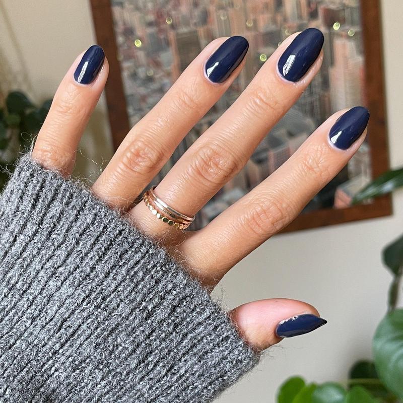 Suited true dark navy nail polish