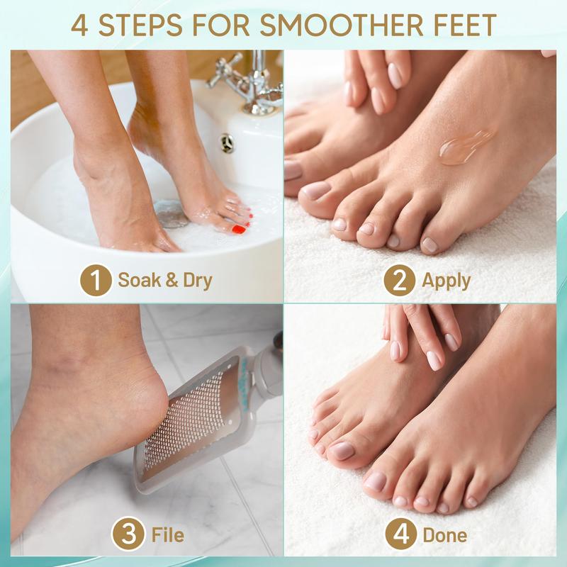 Callus Remover for Feet (Extra Strength) Foot Scrubber for Dead Skin Callus Gel - Professional Pedicure Foot Spa Essential, 6oz Smooth Nails