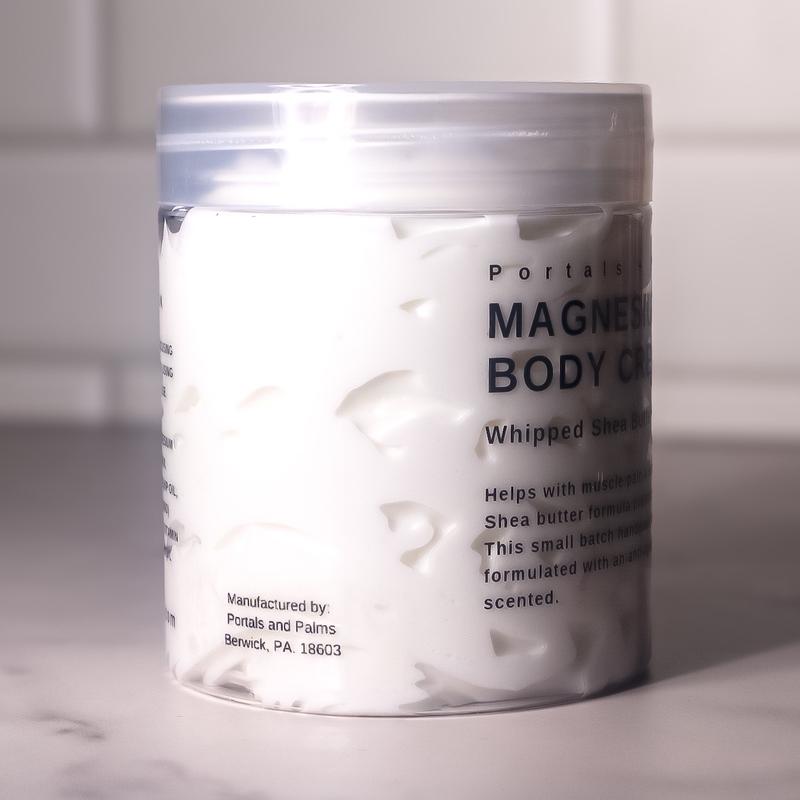 Magnesium Shea Butter Hydrating Body Cream Body Care Coconut Scent Blend Moisturize Muscle Relaxation Nourishing Lotion Body Comfort Daily Fragrance