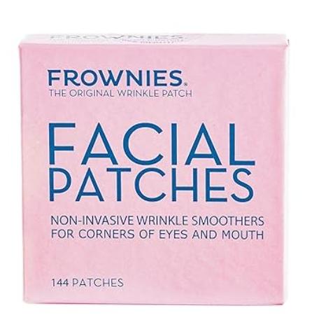 FROWNIES Forehead and Between the Eyes Wrinkle Patches - Hypoallergenic Facial Patches to Smooth & Soften Forehead Wrinkles & Eleven Lines - For Overnight Use, 144 Patches