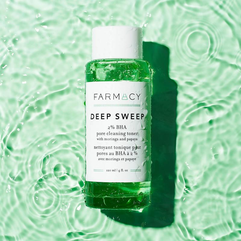 Farmacy Deep Sweep 2% BHA Toner for Face - Pore Cleaner and Facial Exfoliator - Salicylic Acid Face Toner - 120ml