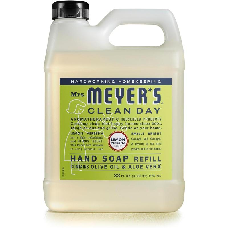 Hand Soap Refill, Made with Essential Oils, Lemon Verbena Multi Packs (33 Fl Oz (Pack of 1))