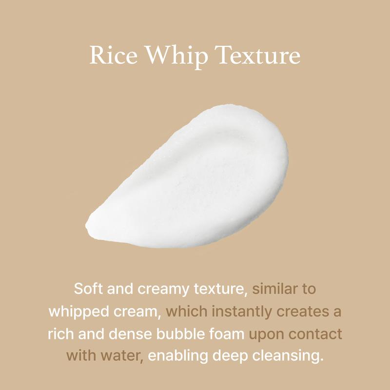 [I'M FROM OFFICIAL SHOP] I'm from Rice Whip Facial Cleanser Set, 3 pcs Gift, Exclusive on TikTok Shop, Travel Kit with Rice Face Wash 5.07 fl oz & 1.01 fl oz  & Rice Toner 1.01 fl oz, low-pH Rice Water Face Wash for sensitive, Gentle Deep Cleansing toners