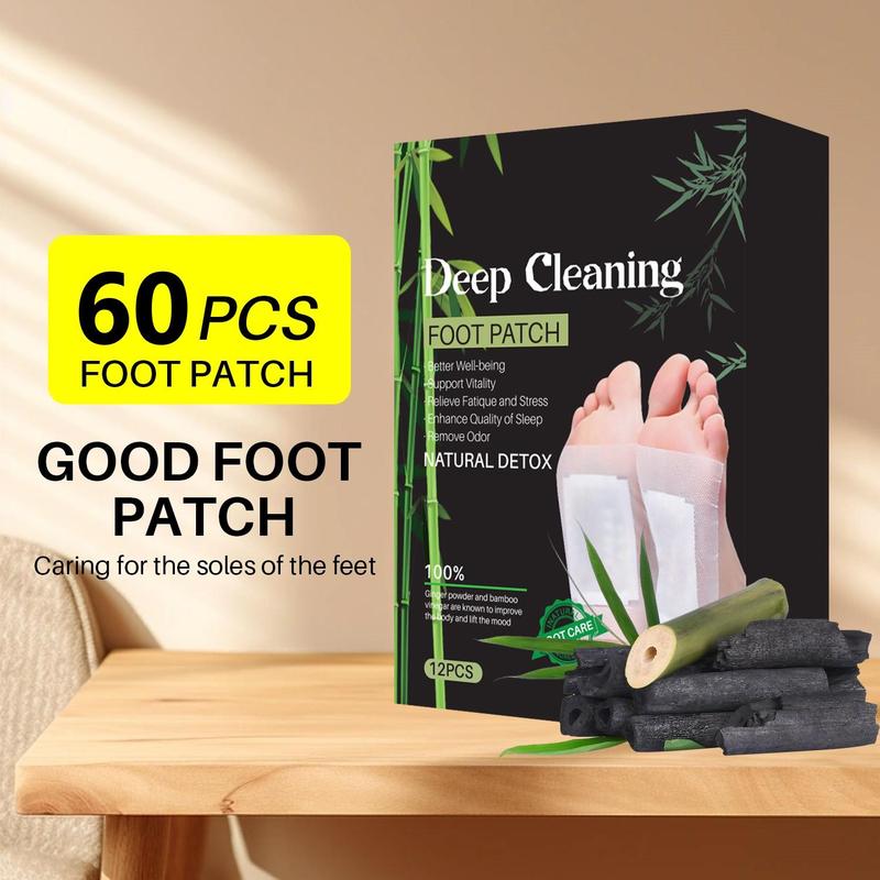 Deep Cleaning Natural Detox Foot Patch, 60pcs set Natural Foot Massage Scrubber, Callus Remover Sticker, Pedicure Foot Care Product