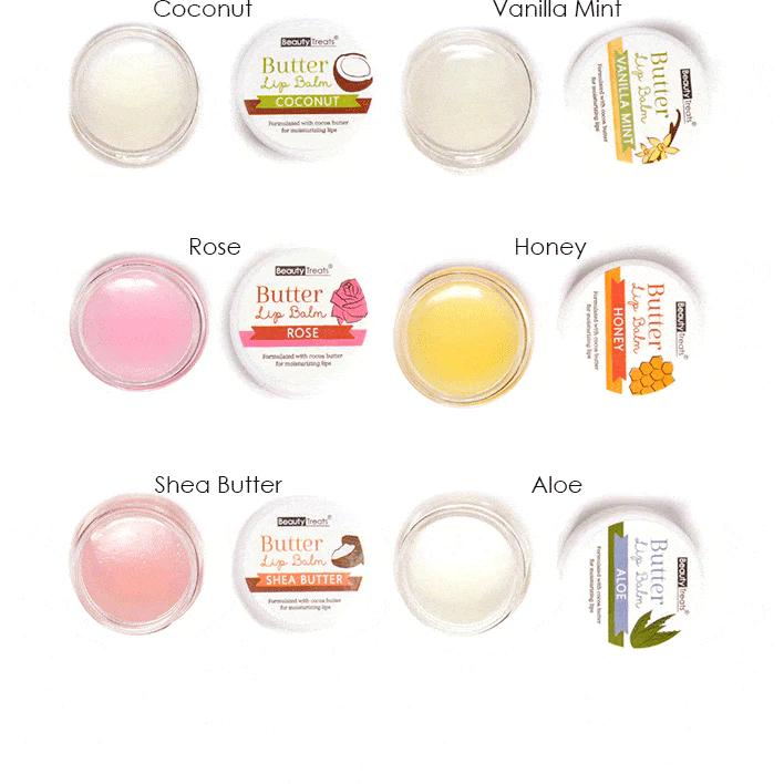 Beauty Treats Butter Lip Balm,  Hydrating Moisturizing Lip Care