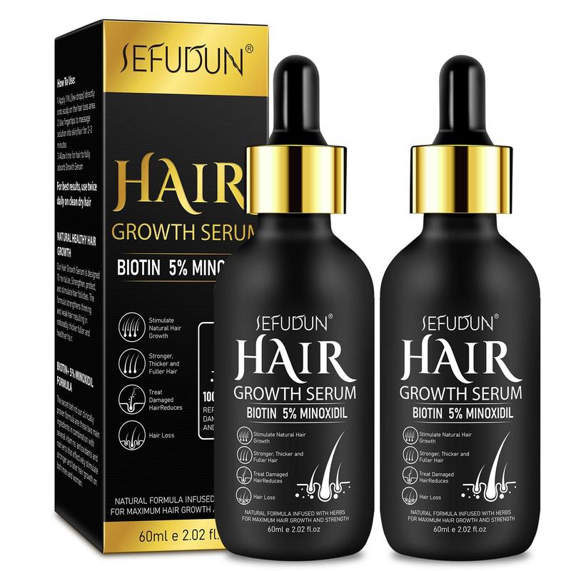 Hair Thickening Serum, 2 4 Boxes Hair Densification & Strengthening Serum, Natural Beard Hair Care Product for Men & Women, Christmas Gift